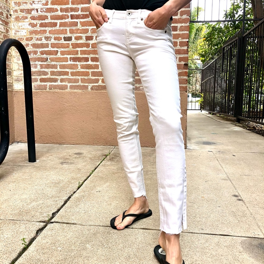 Madewell White Skinny Jeans